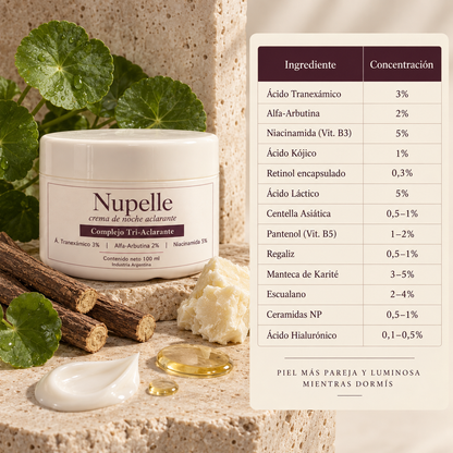NUPELLE | Atenuá las manchas del sol y la edad mientras dormís